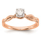 Buy 14K Rose Gold Twist Engagement Ring Setting - Stylish & Affordable Elegance-1