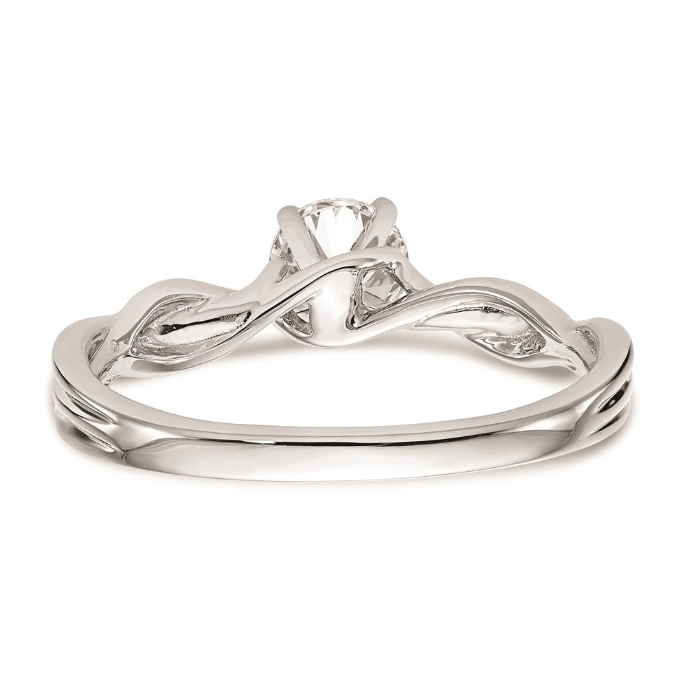 Buy High-Quality 14K White Gold Twist Solitaire Engagement Ring Mounting