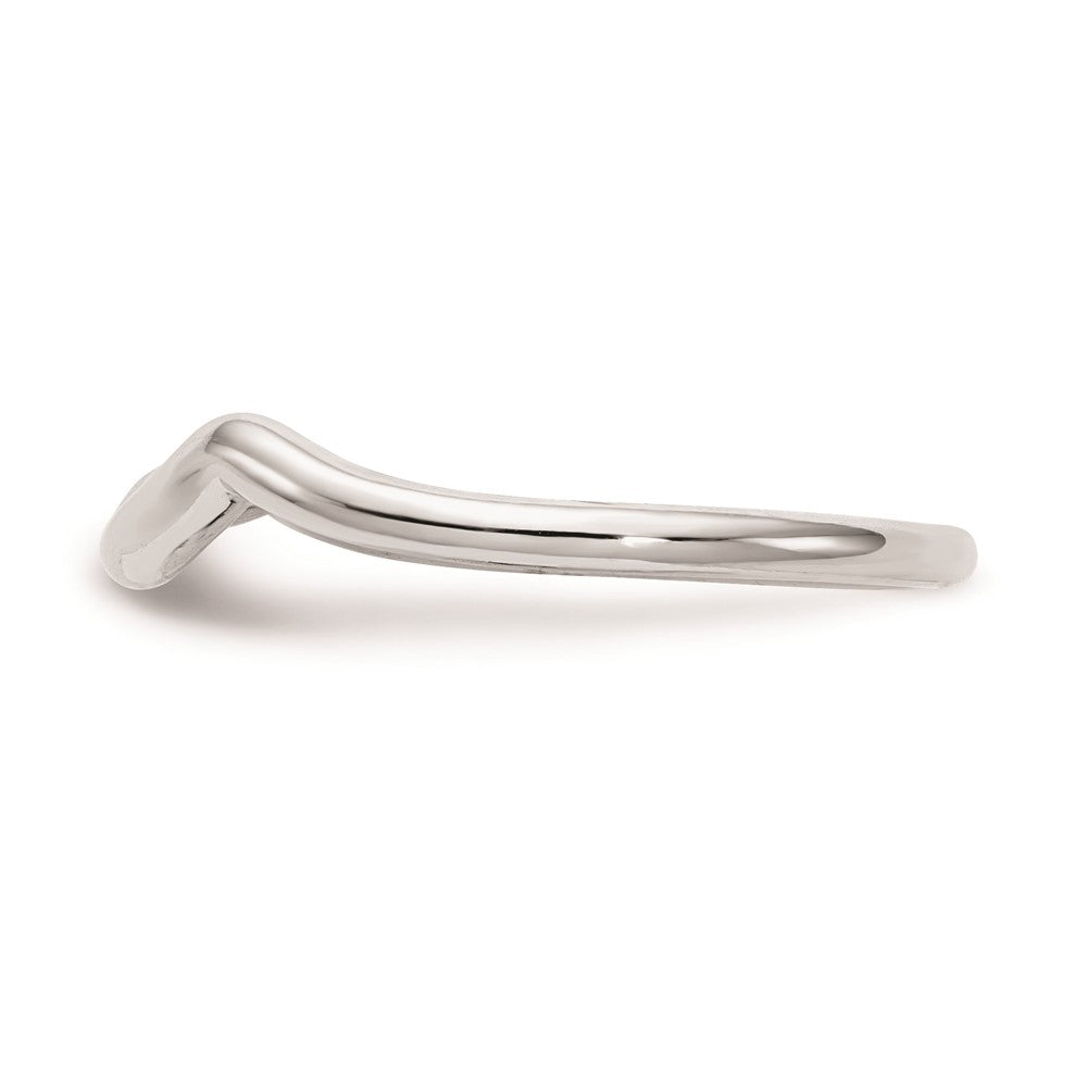 High-Quality 14K White Gold Sleek Polished Contour Wedding Ring - Stylish Value