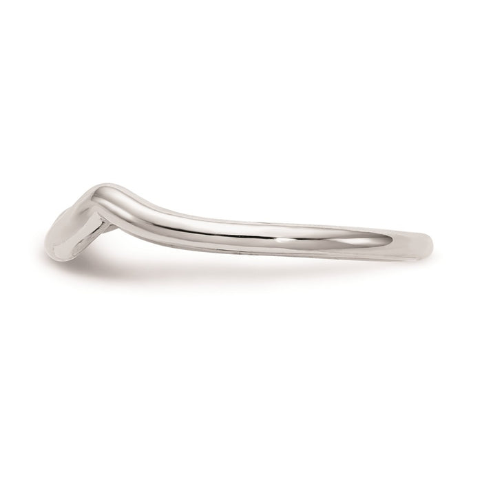 High-Quality 14K White Gold Sleek Polished Contour Wedding Ring - Stylish Value-3