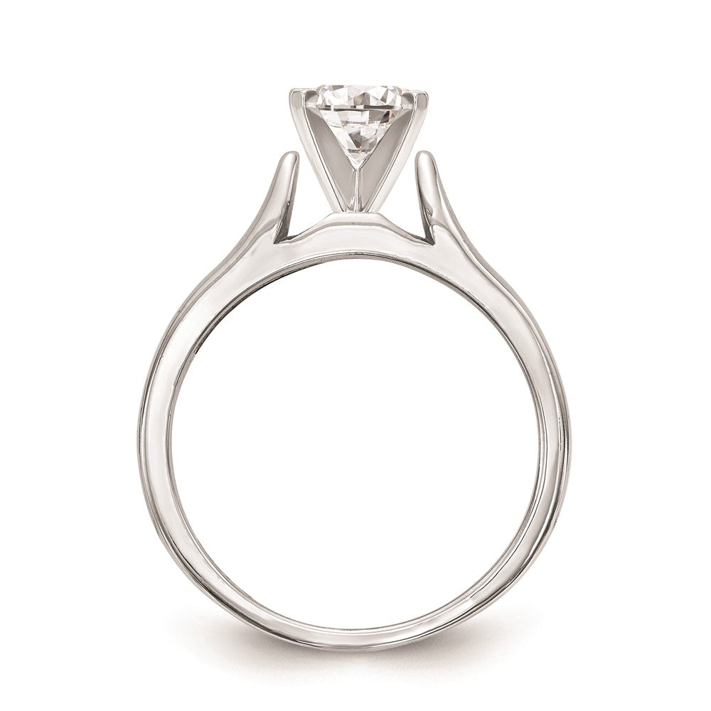 Buy 14K White Gold 2.5mm Wide Solitaire Engagement Ring Setting - Stylish Value!