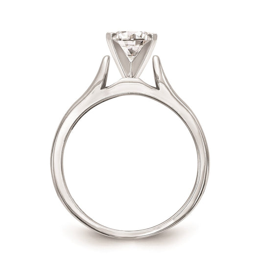 Buy 14K White Gold 2.5mm Wide Solitaire Engagement Ring Setting - Stylish Value!