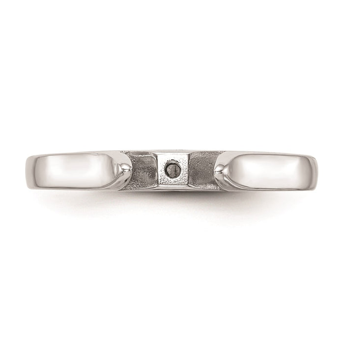 Buy 14K White Gold 2.5mm Wide Solitaire Engagement Ring Setting - Stylish Value!-4