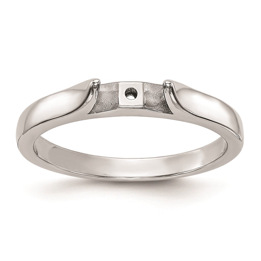 Buy 14K White Gold 2.5mm Wide Solitaire Engagement Ring Setting - Stylish Value!
