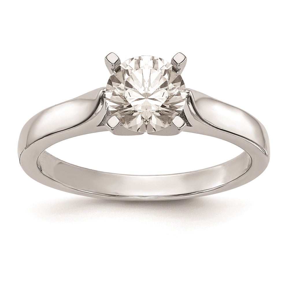 Buy 14K White Gold 2.5mm Wide Solitaire Engagement Ring Setting - Stylish Value!