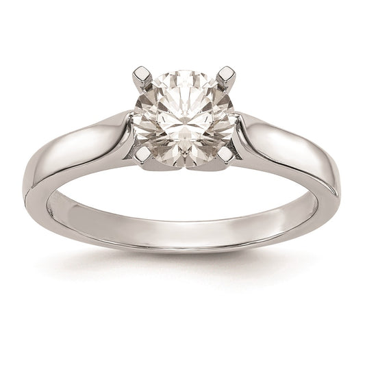 Buy 14K White Gold 2.5mm Wide Solitaire Engagement Ring Setting - Stylish Value!