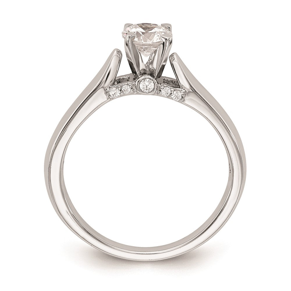 Buy 14K White Gold Peg-Set Engagement Ring Setting | Stylish & Affordable Price