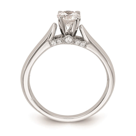 Buy 14K White Gold Peg-Set Engagement Ring Setting | Stylish & Affordable Price