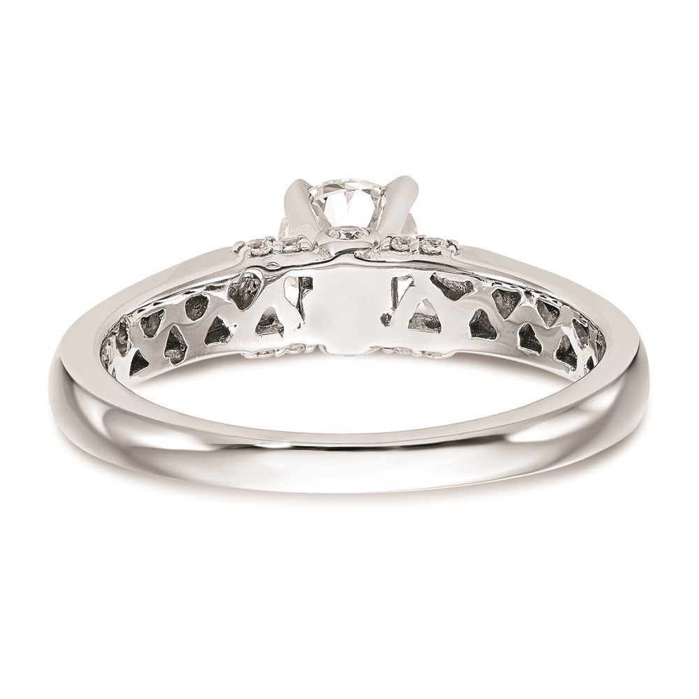Buy 14K White Gold Peg-Set Engagement Ring Setting | Stylish & Affordable Price