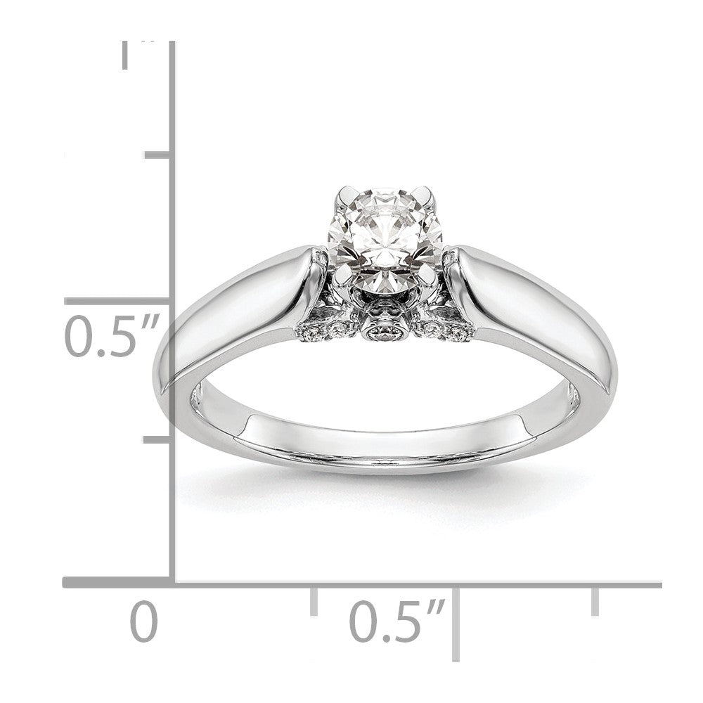 Buy 14K White Gold Peg-Set Engagement Ring Setting | Stylish & Affordable Price