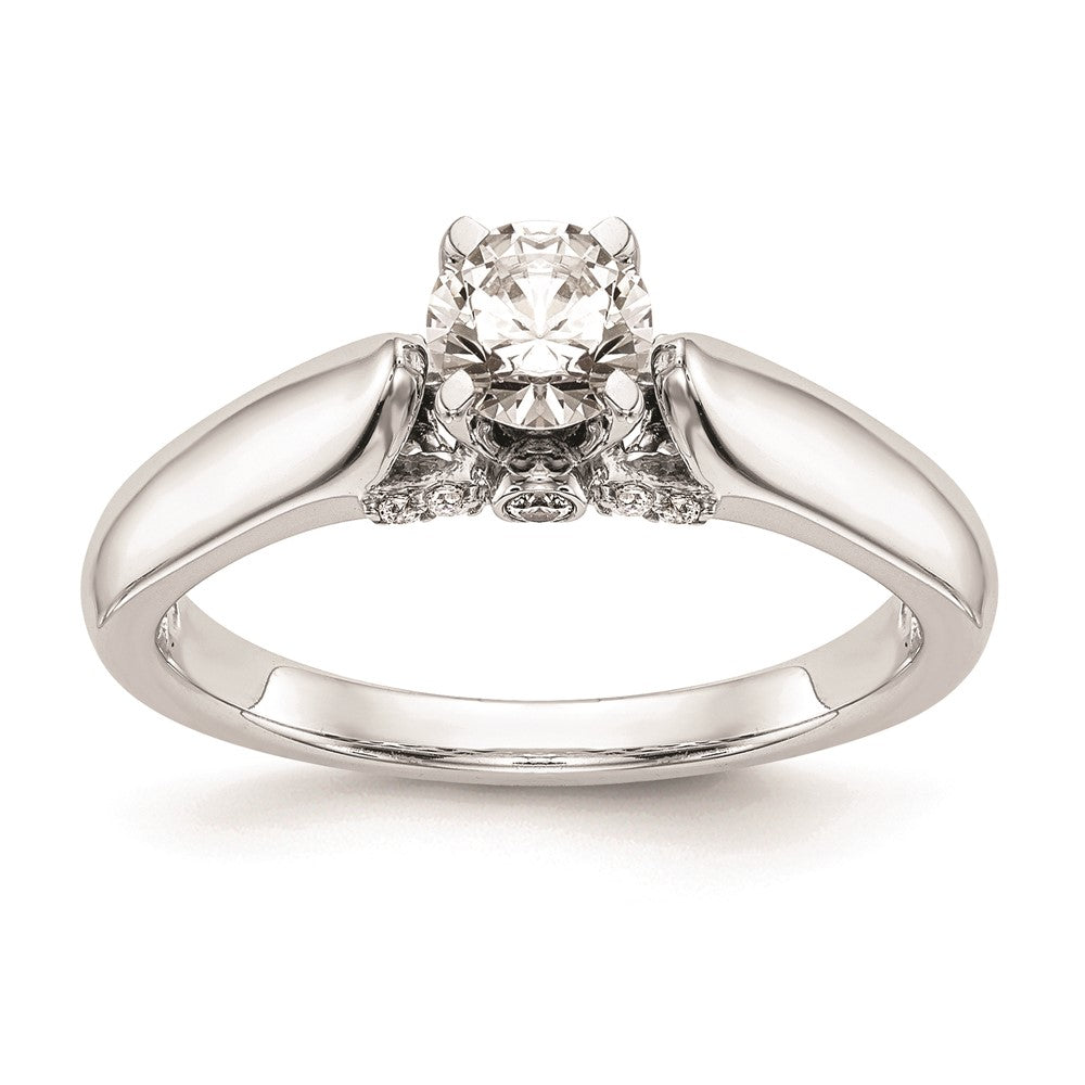 Buy 14K White Gold Peg-Set Engagement Ring Setting | Stylish & Affordable Price