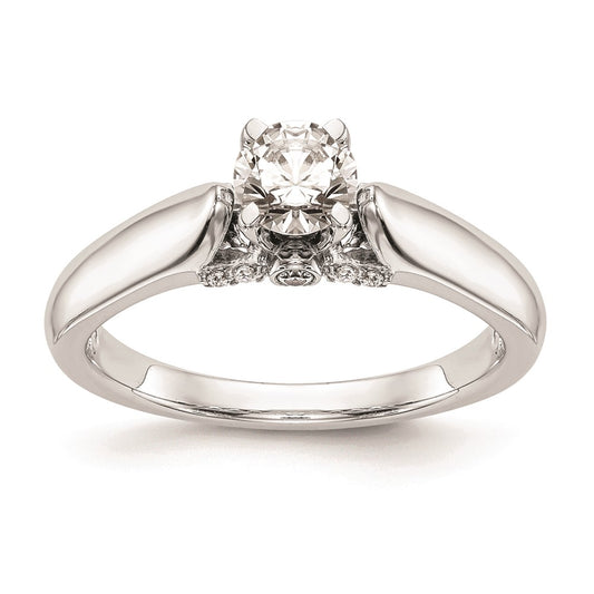 Buy 14K White Gold Peg-Set Engagement Ring Setting | Stylish & Affordable Price