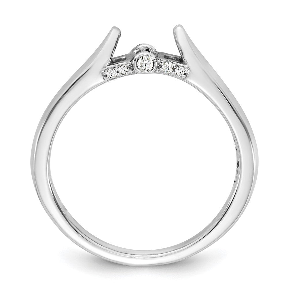 Buy Exclusive 14K White Gold Engagement Ring, .07 Carat Diamond, Stylish Design
