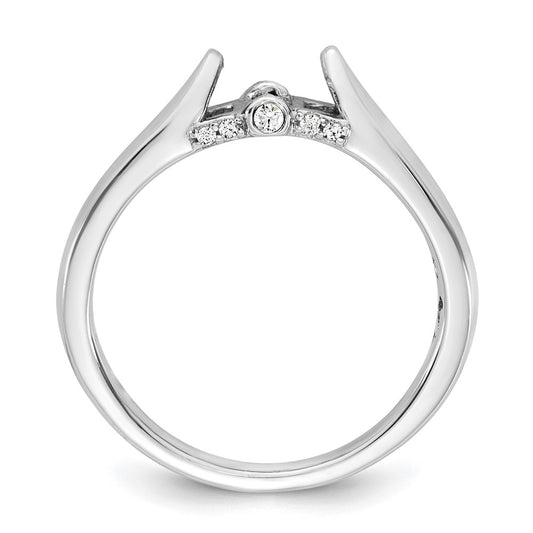 Buy Exclusive 14K White Gold Engagement Ring, .07 Carat Diamond, Stylish Design