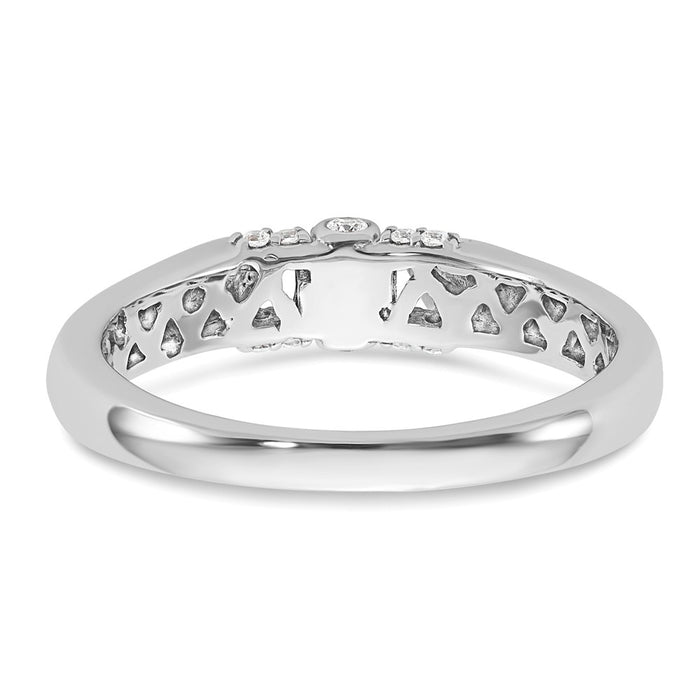Buy Exclusive 14K White Gold Engagement Ring, .07 Carat Diamond, Stylish Design-5
