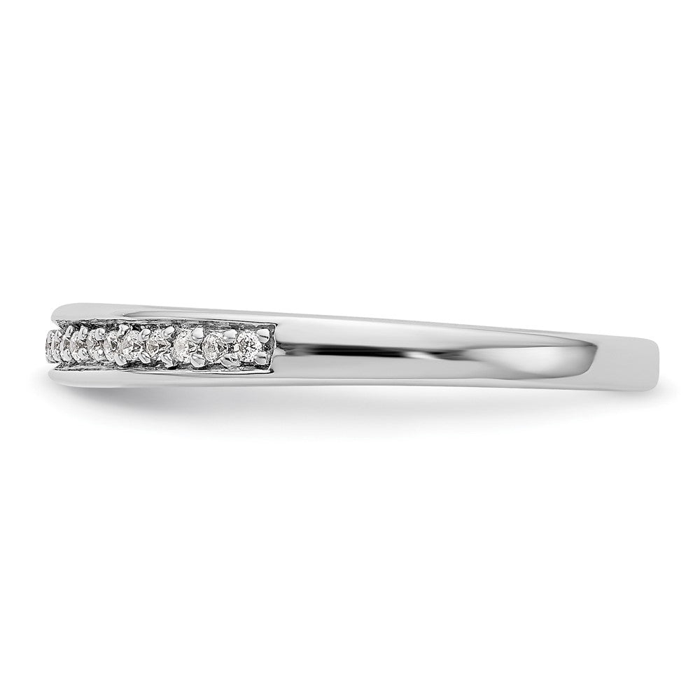 Exclusive 14K White Gold Wedding Band Set - 1/8 Carat Diamond, Affordable Price