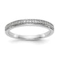Exclusive 14K White Gold Wedding Band Set - 1/8 Carat Diamond, Affordable Price-1