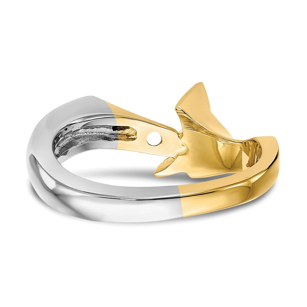 Buy Exclusive 14K Two-Tone Solitaire Engagement Ring Mounting - Stylish Design