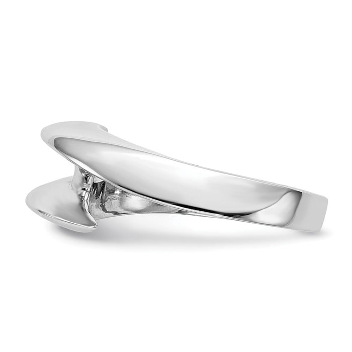 Buy Stylish 14K White Gold Half-Bezel Bypass Engagement Ring for 1/2 Carat-3