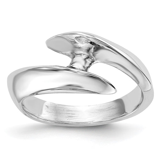 Buy Stylish 14K White Gold Half-Bezel Bypass Engagement Ring for 1/2 Carat