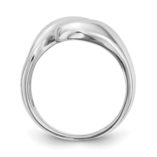 Buy Exclusive 14K White Gold Bypass Solitaire Engagement Ring - Stylish Value!