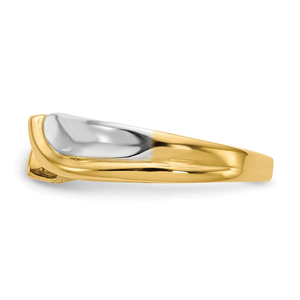 Buy Stylish 14K Two-Tone Bypass Engagement Ring Mounting - Exclusive Design