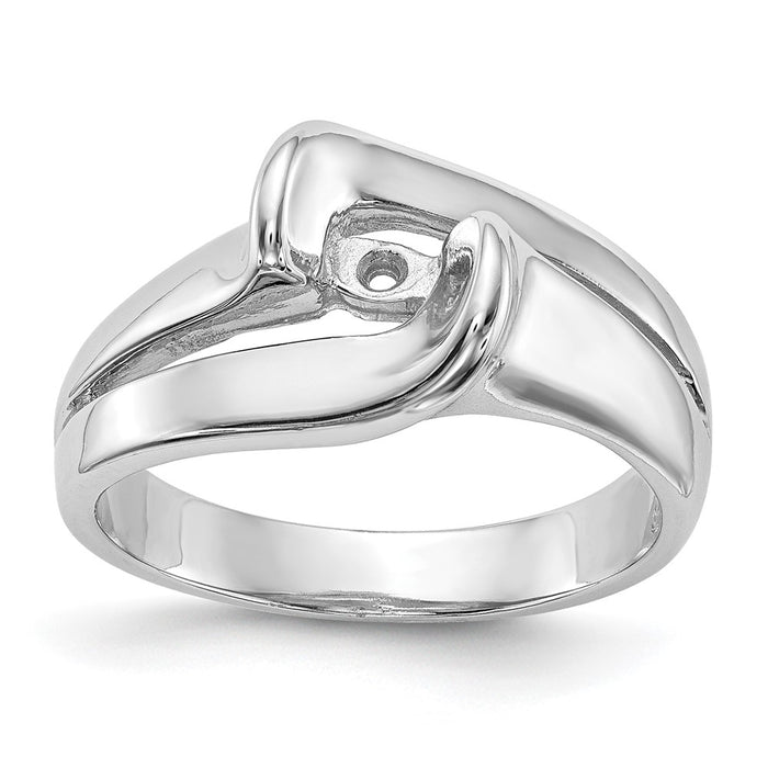 High-Quality 14K White Gold Solitaire Engagement Ring Setting - Stylish Value-7