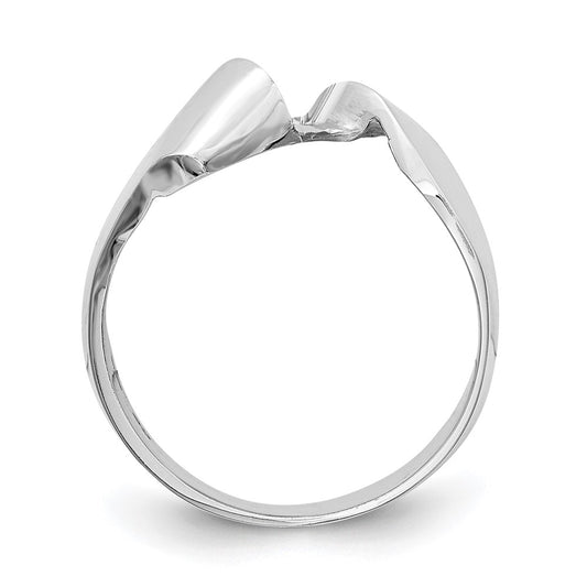 Buy Exclusive 14K White Gold Bypass Engagement Ring - Affordable Luxury Setting