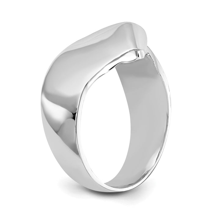 Buy Exclusive 14K White Gold Bypass Engagement Ring - Affordable Luxury Setting-6