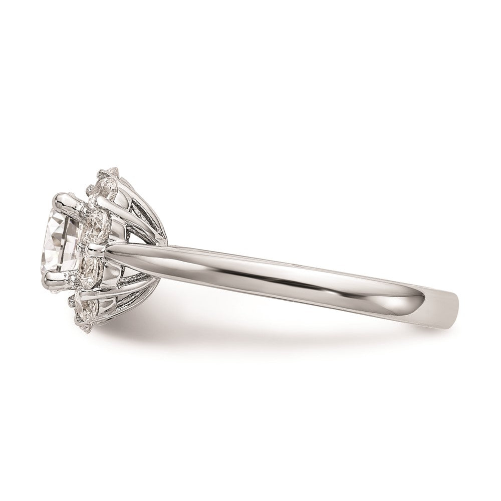 Buy Stylish 14K White Gold Halo Engagement Ring Setting for 1 Carat Stone