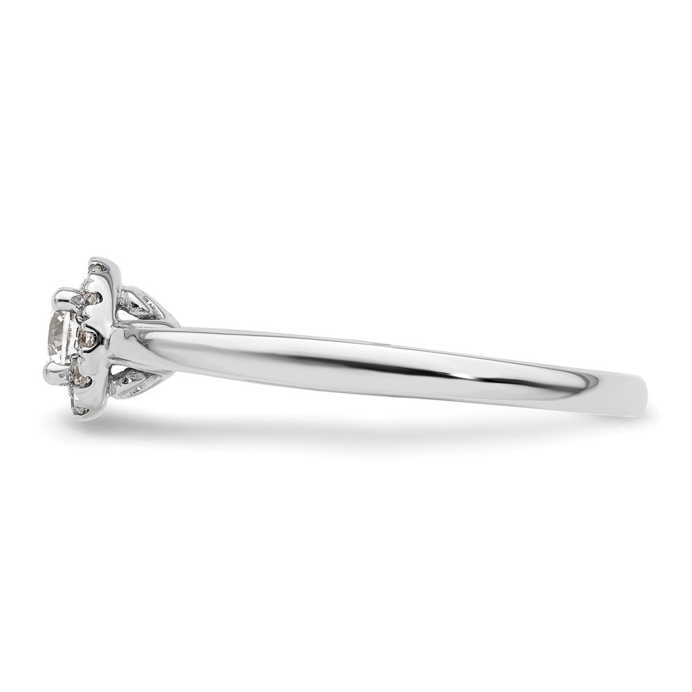 Buy Exclusive 14K White Gold Halo Semi-Mount Engagement Ring, 1/4 Carat