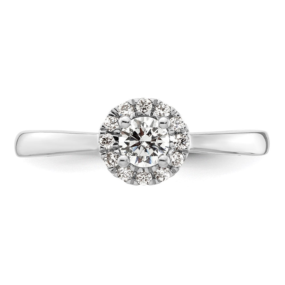 Buy Exclusive 14K White Gold Halo Semi-Mount Engagement Ring, 1/4 Carat