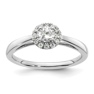 Buy Exclusive 14K White Gold Halo Semi-Mount Engagement Ring, 1/4 Carat