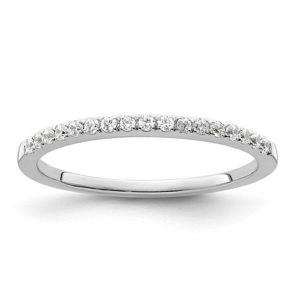 14K White Gold Diamond Wedding Band - 1/6 Carat - Style GR1-1022487