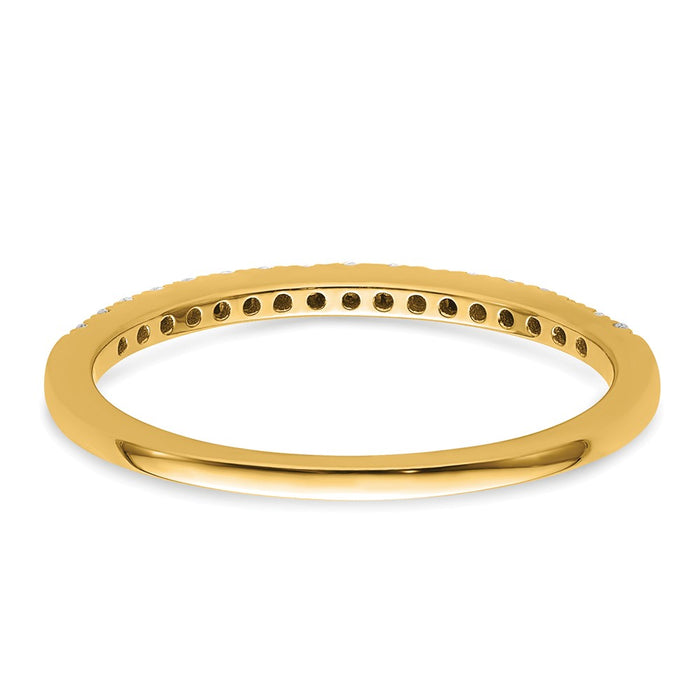 Buy Exclusive 14K Yellow Gold Diamond Wedding Band, 1/6 Carat, Stylish Value-5