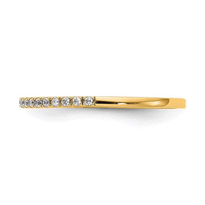 Exclusive 14K Gold Wedding Band Set with 1/4 Carat Diamond - Stylish Value-3