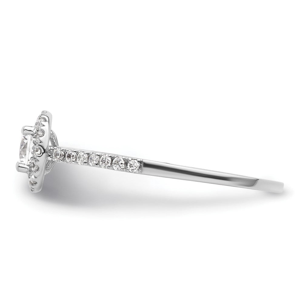 Buy Stylish 14K White Gold Halo Engagement Ring for 1/4 Carat Diamond