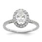 Buy Stylish 14K Two-Tone Halo Engagement Ring, 1.5 Carat Oval Center, 1/3 Carat Diamonds-1