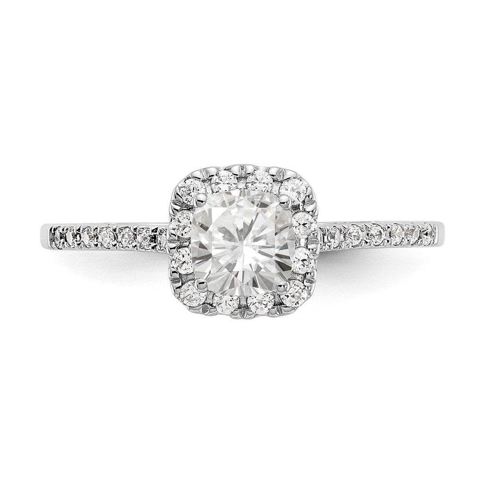 Buy Stylish 14K Two-Tone Halo Engagement Ring - 1 Carat Cushion Center & 1/4 Carat Semi-Mount