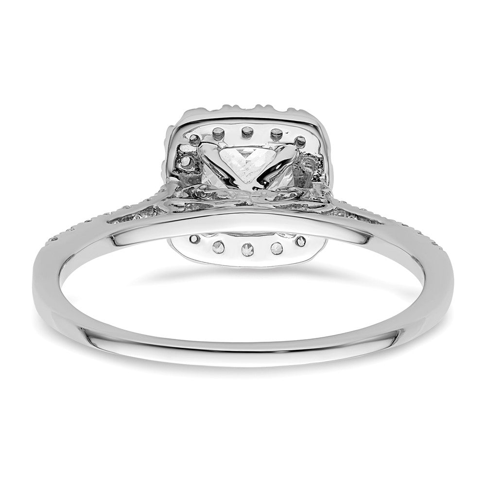 Buy Exclusive 14K White Gold Halo Semi-Mount Engagement Ring, 1.25 Carat