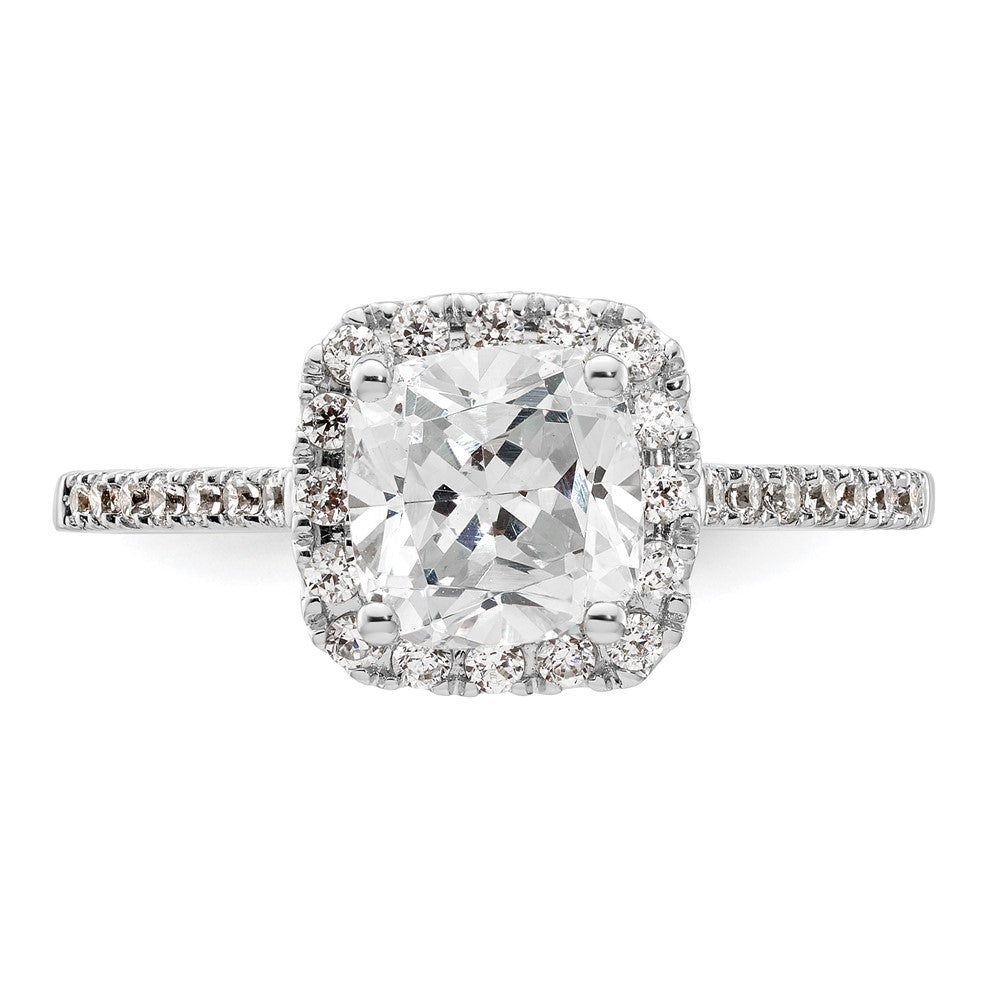 High-Quality 14K Two-Tone Halo Engagement Ring, 1.5 Carat Cushion Center - Luxury Value!