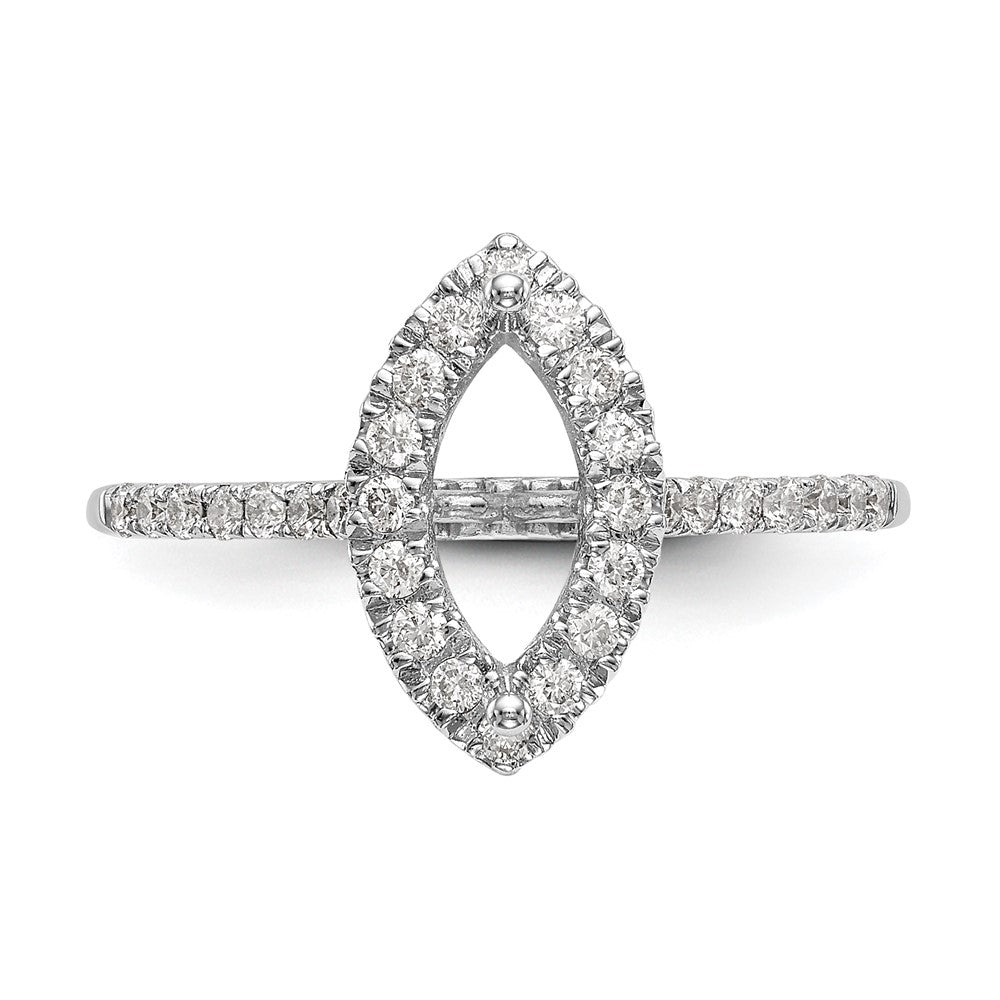 Buy Stylish 14K White Gold Halo Engagement Ring, 1ct Marquise Center, Value