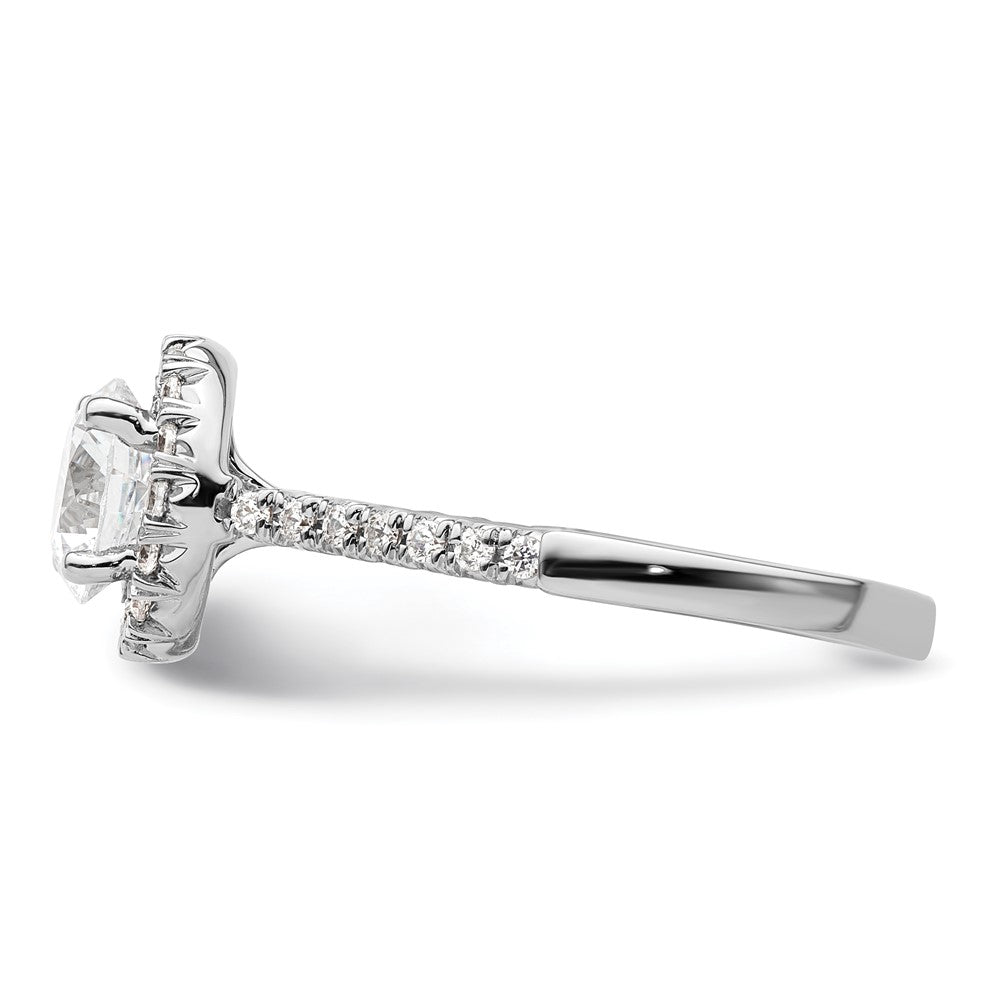 Buy Exclusive 14K White Gold Halo Semi-Mount Ring for 1.25 Carat Diamonds