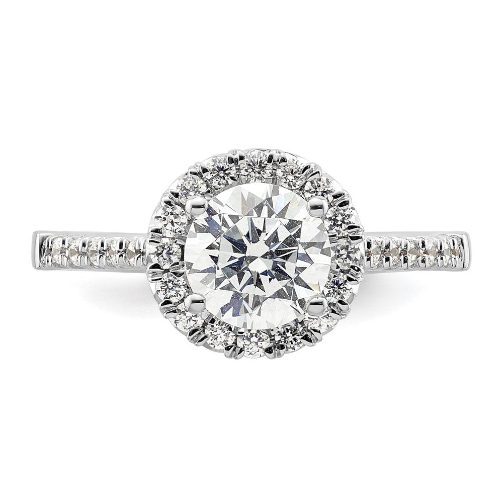 Buy Exclusive 14K White Gold Halo Semi-Mount Ring for 1.25 Carat Diamonds