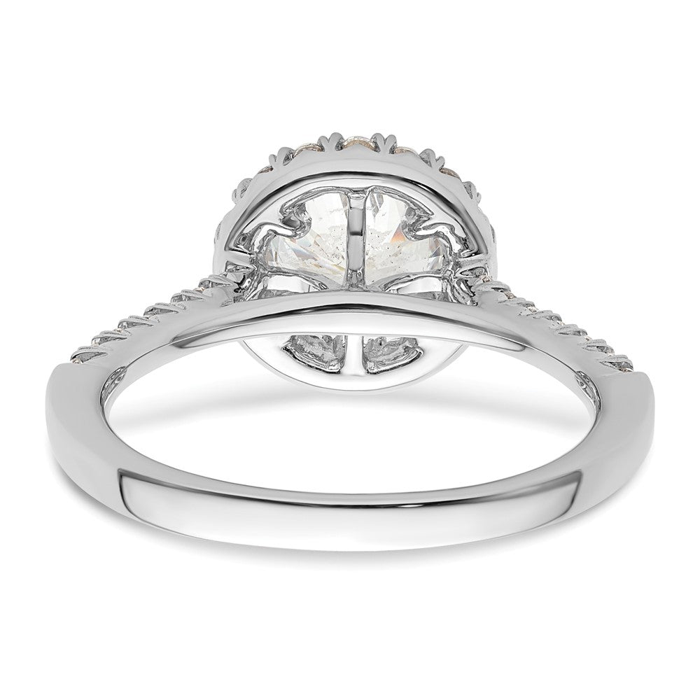 Buy Exclusive 14K White Gold Halo Semi-Mount Ring for 1.25 Carat Diamonds