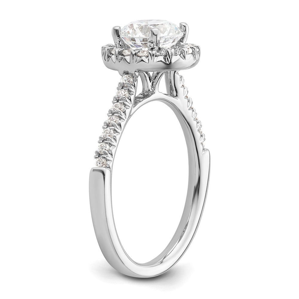 Buy Exclusive 14K White Gold Halo Semi-Mount Ring for 1.25 Carat Diamonds