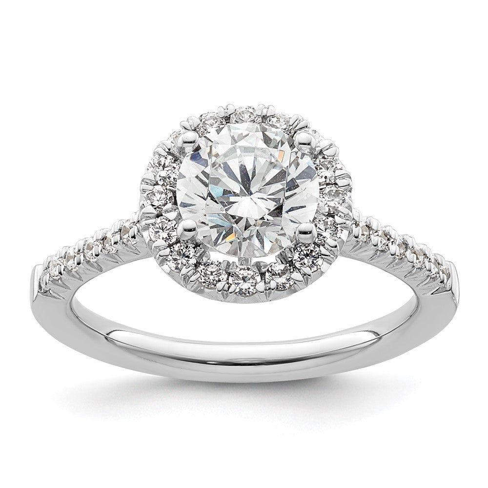 Buy Exclusive 14K White Gold Halo Semi-Mount Ring for 1.25 Carat Diamonds