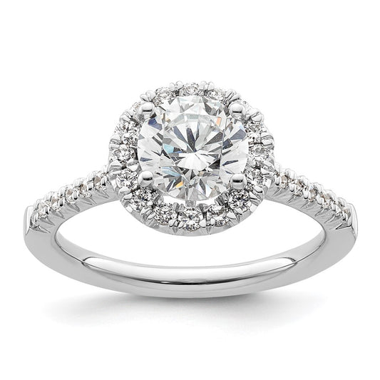 Buy Exclusive 14K White Gold Halo Semi-Mount Ring for 1.25 Carat Diamonds