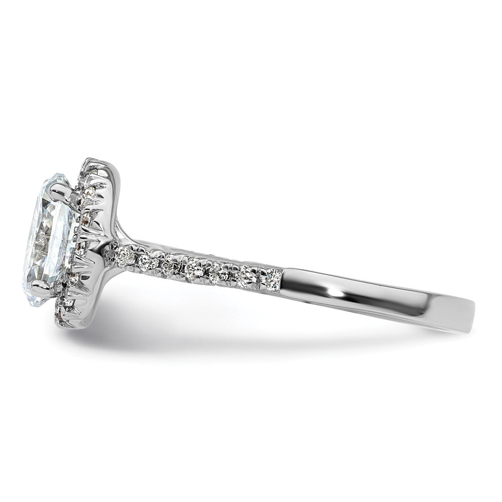 Buy Exclusive 14K White Gold Halo Semi-Mount Ring with 1/3 Carat Diamonds
