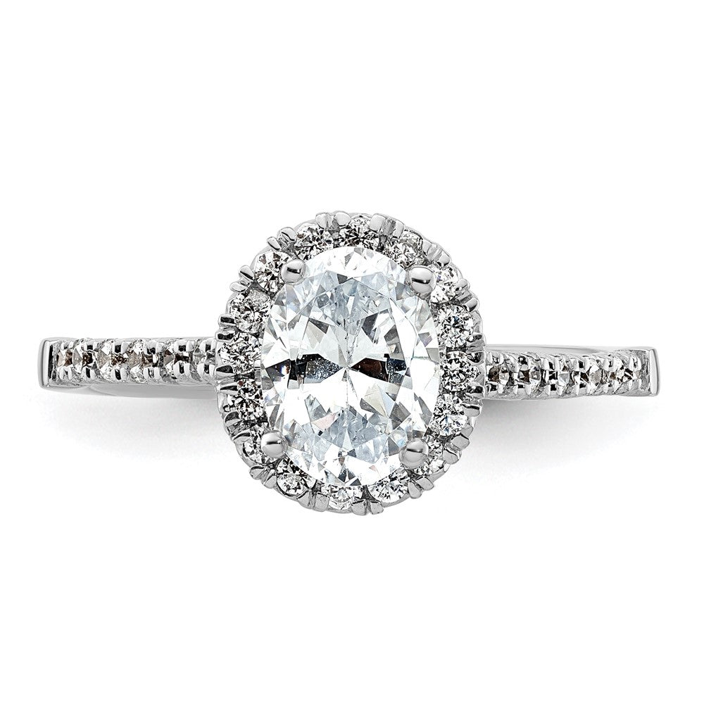 Buy Exclusive 14K White Gold Halo Semi-Mount Ring with 1/3 Carat Diamonds